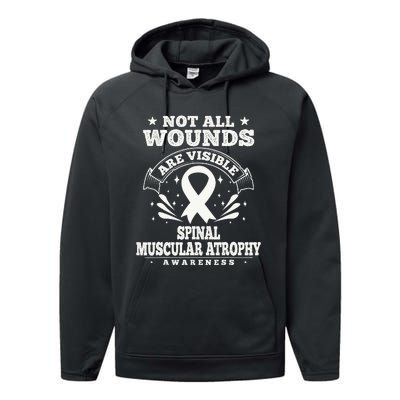 Spinal Muscular Atrophy Warriors SMA Awareness Performance Fleece Hoodie