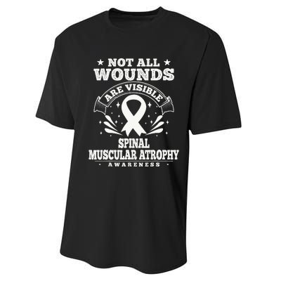 Spinal Muscular Atrophy Warriors SMA Awareness Performance Sprint T-Shirt