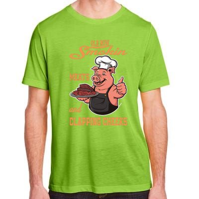 Smoking Meats And Clapping Cheeks Funny Adult ChromaSoft Performance T-Shirt