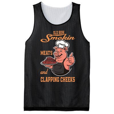 Smoking Meats And Clapping Cheeks Funny Mesh Reversible Basketball Jersey Tank