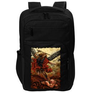 Saint Michael ArchAngel Painting Impact Tech Backpack