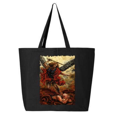 Saint Michael ArchAngel Painting 25L Jumbo Tote