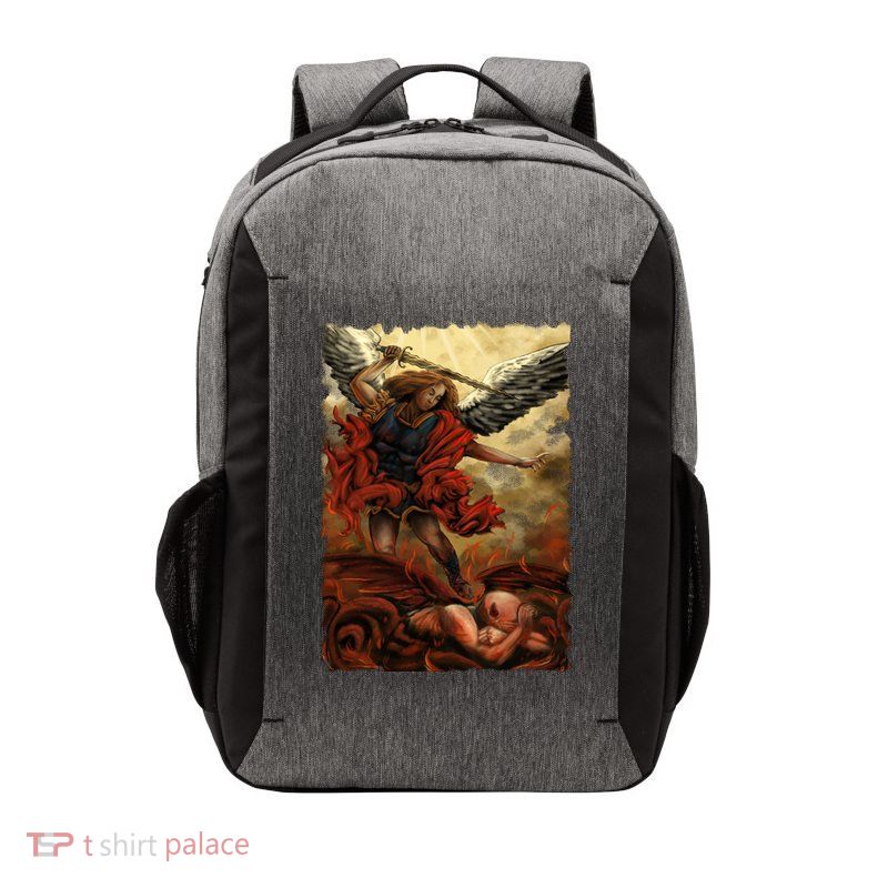 Saint Michael ArchAngel Painting Vector Backpack