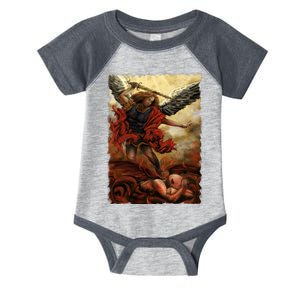 Saint Michael ArchAngel Painting Infant Baby Jersey Bodysuit