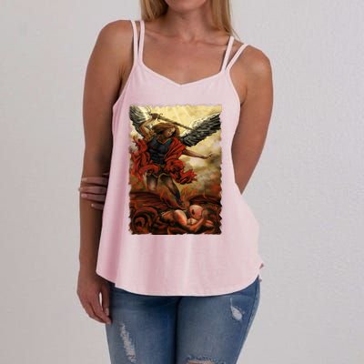 Saint Michael ArchAngel Painting Women's Strappy Tank