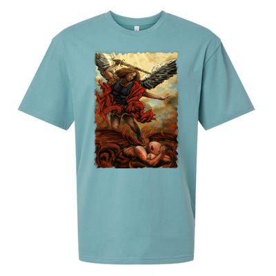 Saint Michael ArchAngel Painting Sueded Cloud Jersey T-Shirt