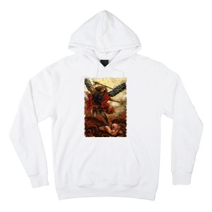 Saint Michael ArchAngel Painting Hoodie