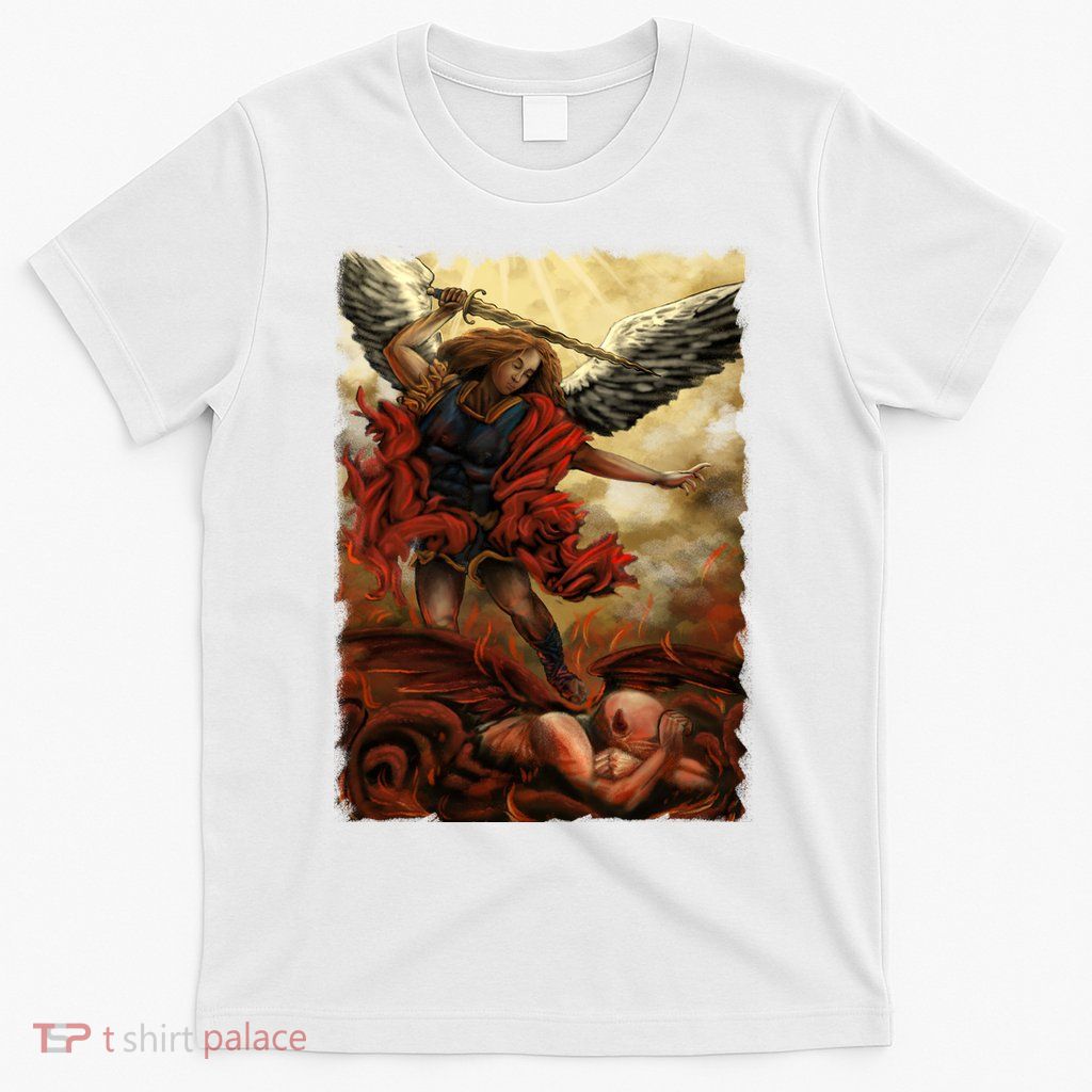 Saint Michael ArchAngel Painting T-Shirt