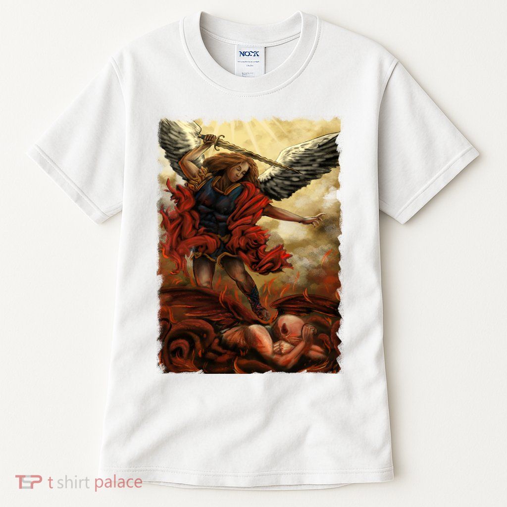 Saint Michael ArchAngel Painting Tall T-Shirt