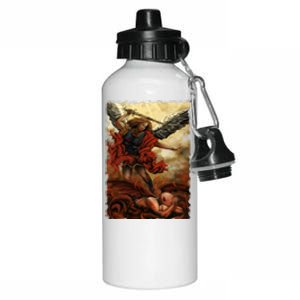 Saint Michael ArchAngel Painting Aluminum Water Bottle