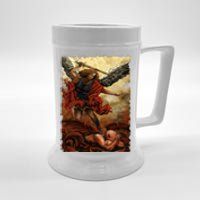 Saint Michael ArchAngel Painting Beer Stein