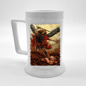 Saint Michael ArchAngel Painting Beer Stein