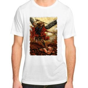 Saint Michael ArchAngel Painting Adult ChromaSoft Performance T-Shirt