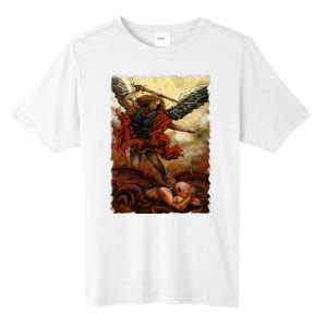 Saint Michael ArchAngel Painting Tall Fusion ChromaSoft Performance T-Shirt