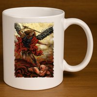 Saint Michael ArchAngel Painting 11oz C Handle Ceramic Mug