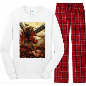 Saint Michael ArchAngel Painting Long Sleeve Pajama Set