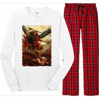 Saint Michael ArchAngel Painting Long Sleeve Pajama Set