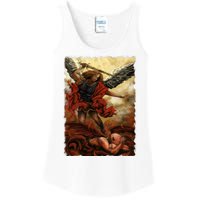 Saint Michael ArchAngel Painting Ladies Essential Tank