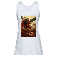 Saint Michael ArchAngel Painting Ladies Essential Flowy Tank