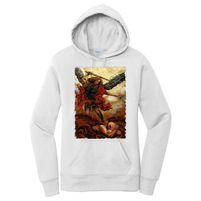 Saint Michael ArchAngel Painting Women's Pullover Hoodie