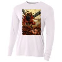 Saint Michael ArchAngel Painting Cooling Performance Long Sleeve Crew