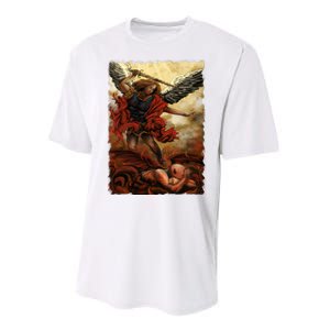 Saint Michael ArchAngel Painting Performance Sprint T-Shirt