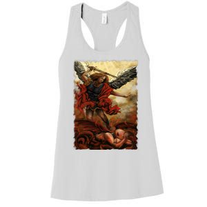 Saint Michael ArchAngel Painting Women's Racerback Tank