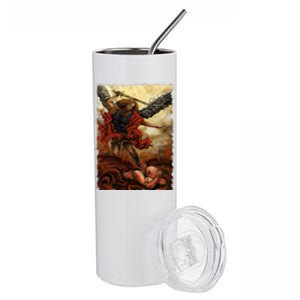 Saint Michael ArchAngel Painting Stainless Steel Tumbler