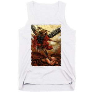 Saint Michael ArchAngel Painting Tank Top