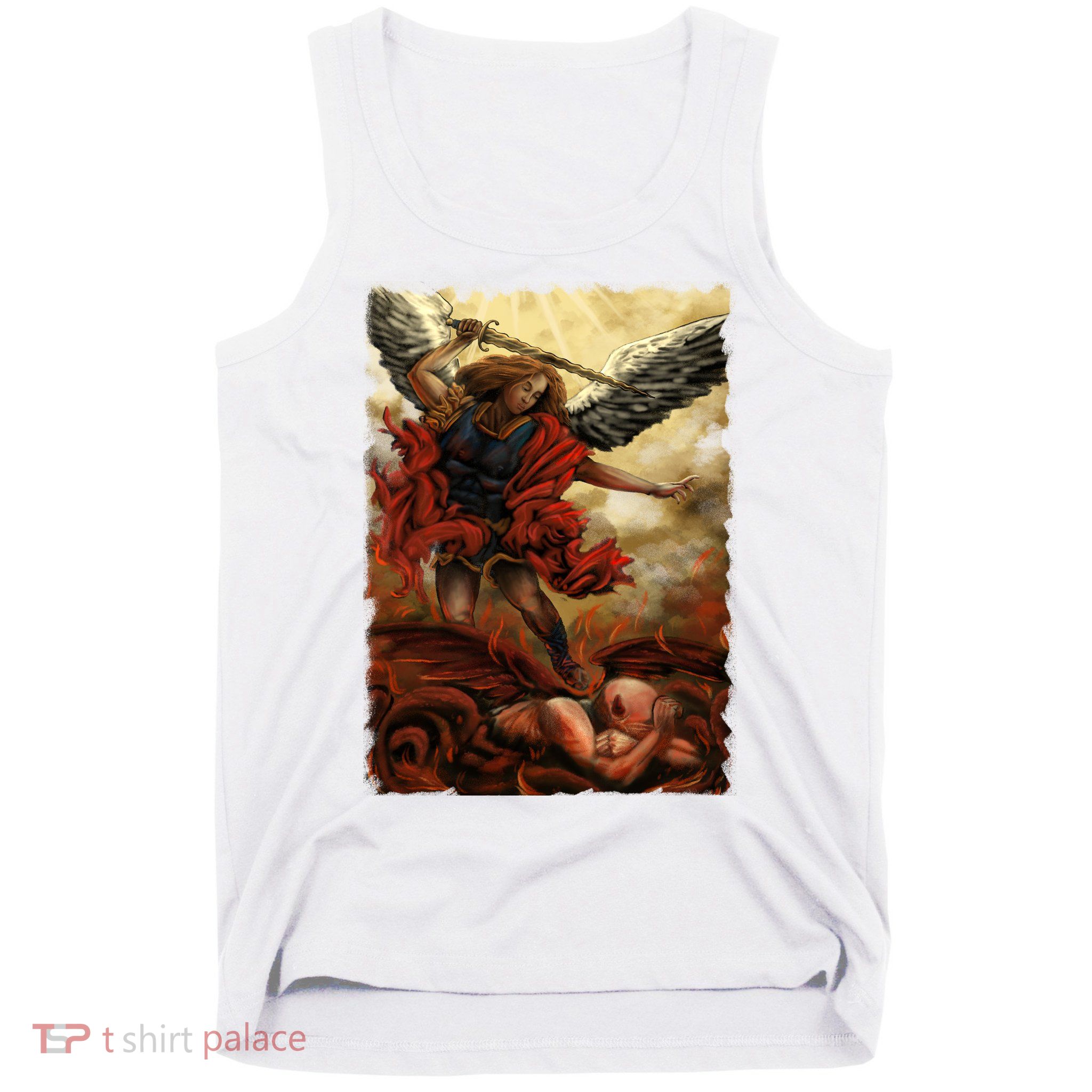 Saint Michael ArchAngel Painting Tank Top