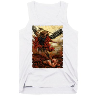 Saint Michael ArchAngel Painting Tank Top