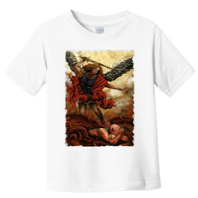 Saint Michael ArchAngel Painting Toddler T-Shirt