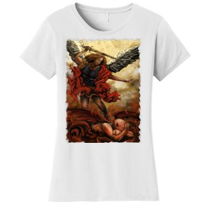 Saint Michael ArchAngel Painting Women's T-Shirt