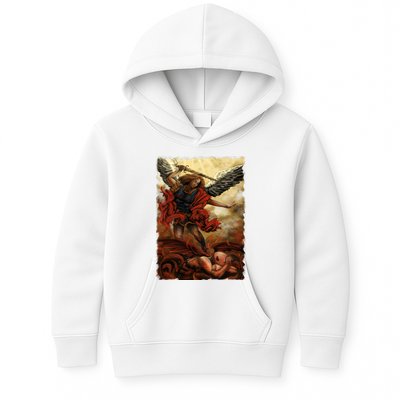 Saint Michael ArchAngel Painting Kids Hoodie