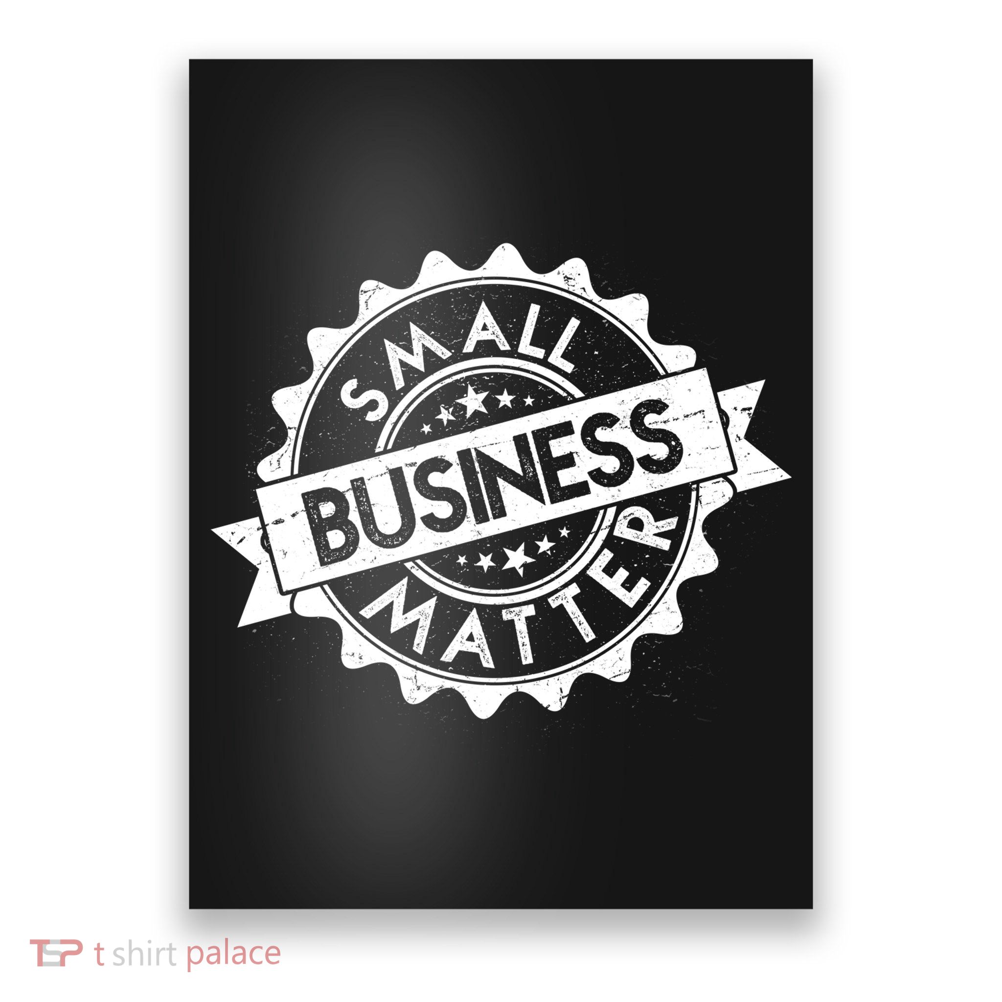 Small Business Matter Stamp Emblem Poster