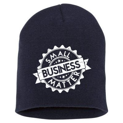 Small Business Matter Stamp Emblem Short Acrylic Beanie