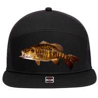 Smallmouth Leap 7 Panel Mesh Trucker Snapback Hat