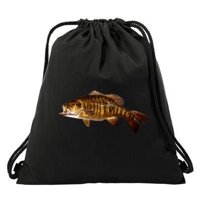 Smallmouth Leap Drawstring Bag