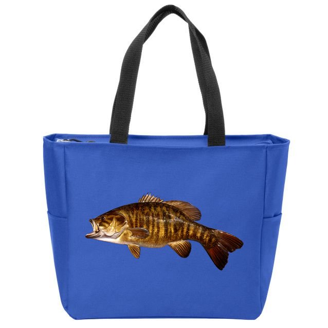Smallmouth Leap Zip Tote Bag
