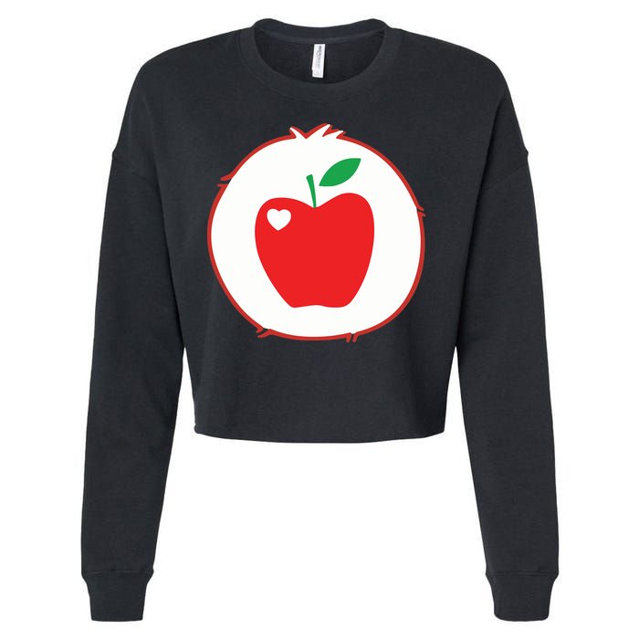 Smart Heart Bear Halloween Costume Cropped Pullover Crew