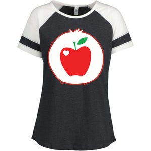 Smart Heart Bear Halloween Costume Enza Ladies Jersey Colorblock Tee