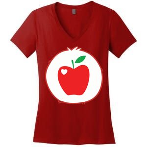 Smart Heart Bear Halloween Costume Women's V-Neck T-Shirt