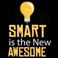 Smart Is Awesome Wool Snapback Cap