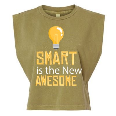 Smart Is Awesome Garment-Dyed Women's Muscle Tee