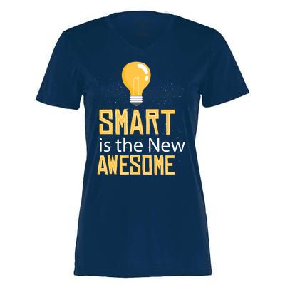 Smart Is Awesome Women's Momentum V-Neck T-Shirt