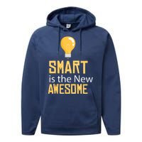 Smart Is Awesome Performance Fleece Hoodie