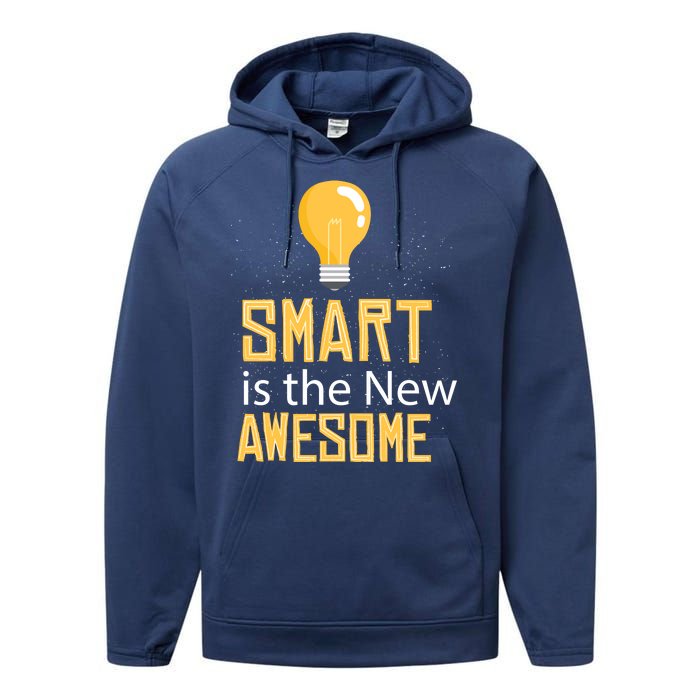 Smart Is Awesome Performance Fleece Hoodie