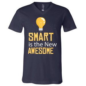 Smart Is Awesome V-Neck T-Shirt