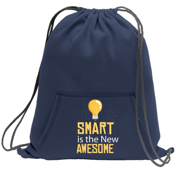 Smart Is Awesome Sweatshirt Cinch Pack Bag