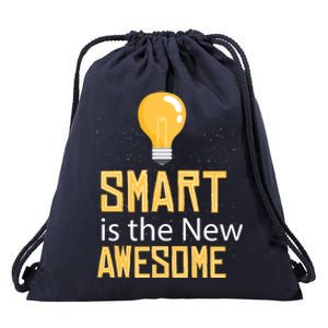 Smart Is Awesome Drawstring Bag